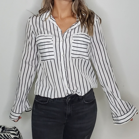 Express Tops - Express city soft button up shirt size Small